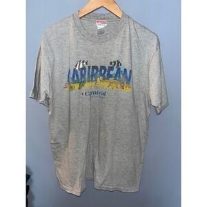 Vintage Tropic Plus Carnival Cruise The Fun‎ Ships Caribbean T-Shirt XL